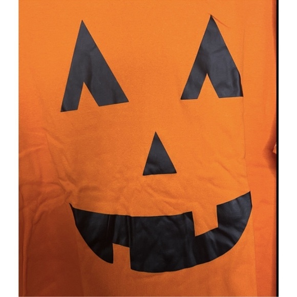 Target Pumpkin Stripe Orange Long Sleeve 100% Cotton Pajama Top Size XXL - Picture 3 of 5